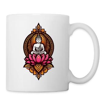 Sitting Buddha - Tasse - Weiß - Rechts
