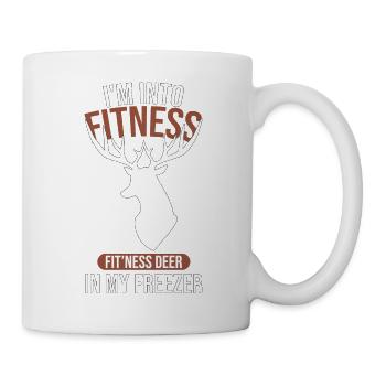 I'm Into Fitness Fit'ness Deer In My Freezer Funny - Mug - white - Right