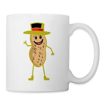 Happy Peanut Allemagne cacahuètes salutation noix - Mug blanc - blanc - Droite