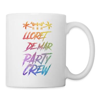 Lloret De Mar Party Crew Bunt - Tasse - Weiß - Rechts