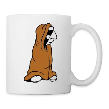 Bored Indian in Wrapping Blanket Funny - Mug - white - Right