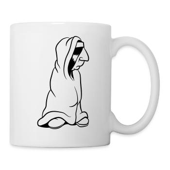 Bored Indian in Wrapping Blanket Funny - Mug - white - Right