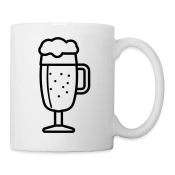 Bière - Mug blanc - blanc - Droite