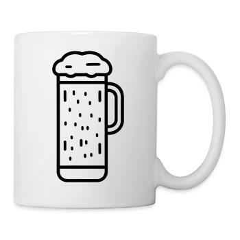 Bière - Mug blanc - blanc - Droite