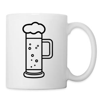 Bière - Mug blanc - blanc - Droite