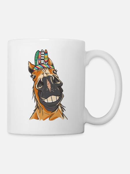 Wild West Western Horse Horses Horse Gaul Ross - Mug - white