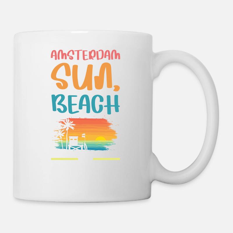 Amsterdam Urlaub Vibes - Tasse - Weiß