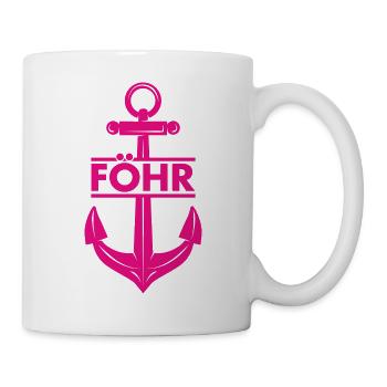 Föhr - Nordsee Insel - Wyk - Tasse - Weiß - Rechts
