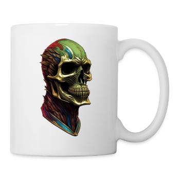 Une tête de mort sympathique - Mug blanc - blanc - Droite