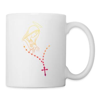 Jungfrau Maria Jesus Bibel Christliche Religion Madona - Tasse - Weiß - Rechts