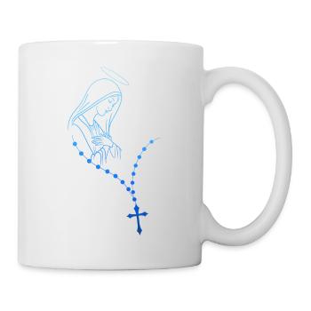 Jungfrau Maria Jesus Bibel Christliche Religion Madona - Tasse - Weiß - Rechts