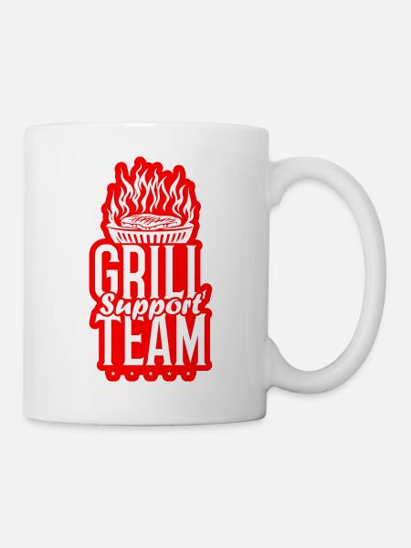 Grill Support Team - Tasse - Weiß