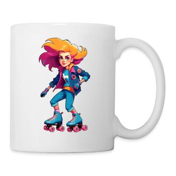 Cool Skater Hip Hop Girl - Mug - white - Right