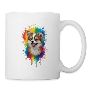 Graffiti de chien - Mug blanc - blanc - Droite
