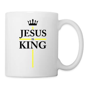 jesus is king - Tasse - Weiß - Rechts