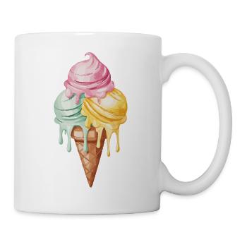 Ice Cream für eine Eis Liebhaber - Tasse - Weiß - Rechts