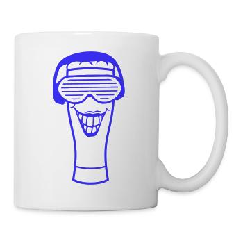 Fête Bière Casque Verre d’alcool Boisson - Mug blanc - blanc - Droite