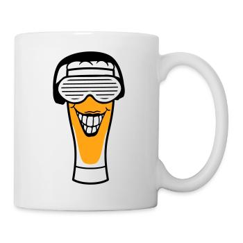 Fête Bière Casque Verre d’alcool Boisson - Mug blanc - blanc - Droite