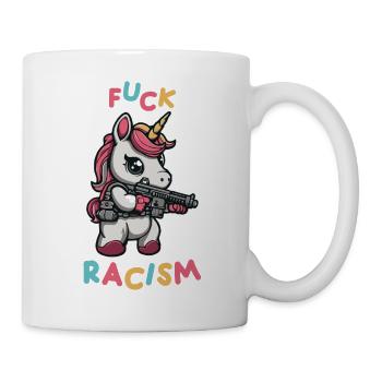 Liebe und Freiheit, Einigkeit, Diversität - Tasse - Weiß - Rechts