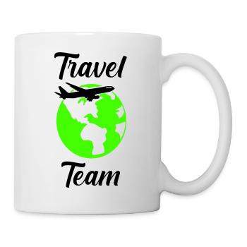 Équipe de voyage - Mug blanc - blanc - Droite