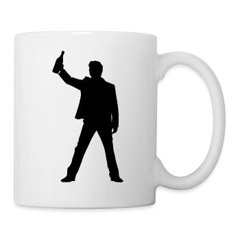 Drunk Silhouette - Mug - white - Right