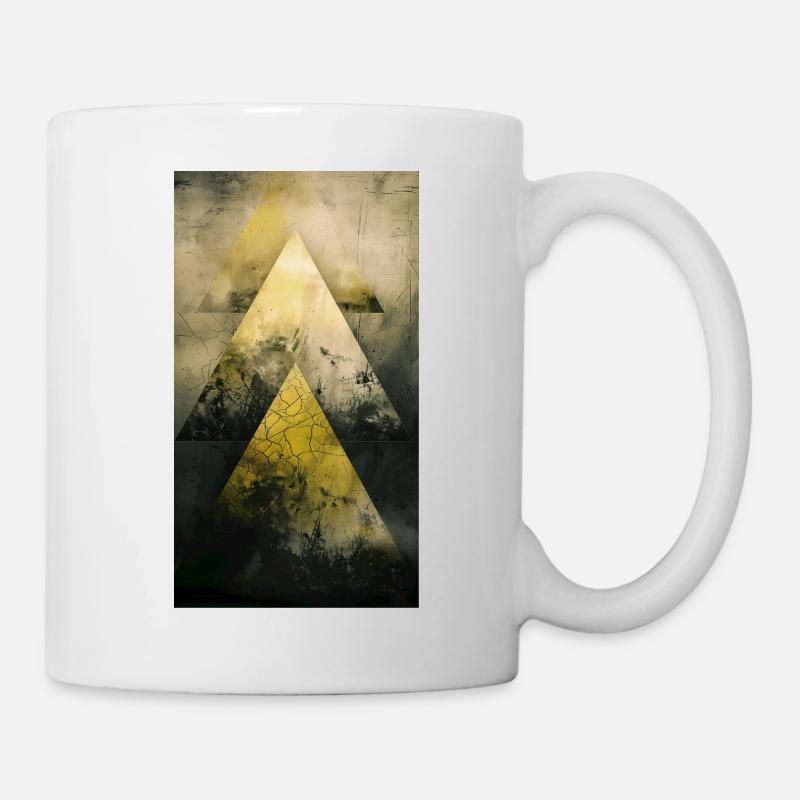 Geometric mountains in dreams - Mug - white