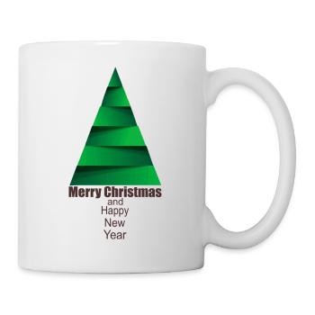 Moderner Weihnachtsbaum Modern Christmas Tree - Tasse - Weiß - Rechts