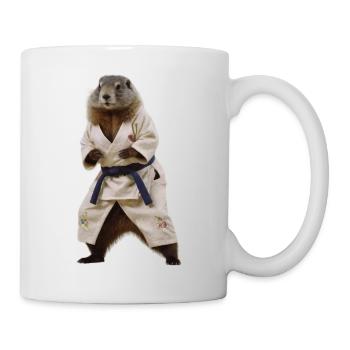 Marmotte sportive - Mug blanc - blanc - Droite