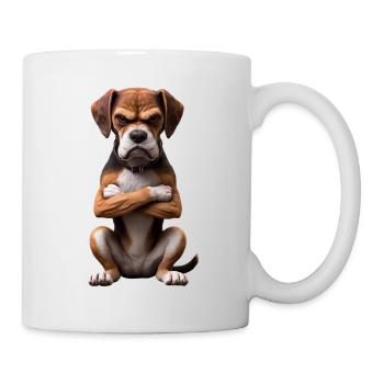 Hund grimmig 4 - Tasse - Weiß - Rechts