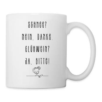 Glühwein - Tasse - Weiß - Rechts