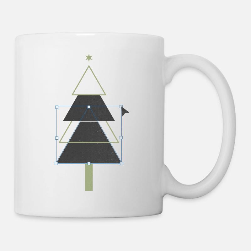 Designer Weihnachtsbaum - Tasse - Weiß