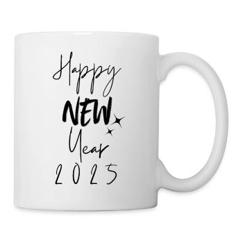 Happy New Year 2025 - Tasse - Weiß - Rechts