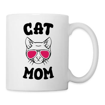 Cat Mom - Tasse - Weiß - Rechts