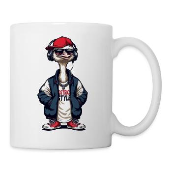 STRAUß - Tasse - Weiß - Rechts