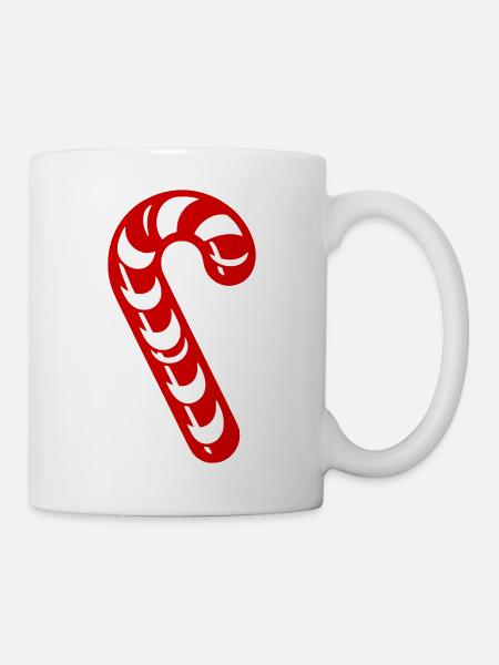 Zuckerstange - Tasse - Weiß