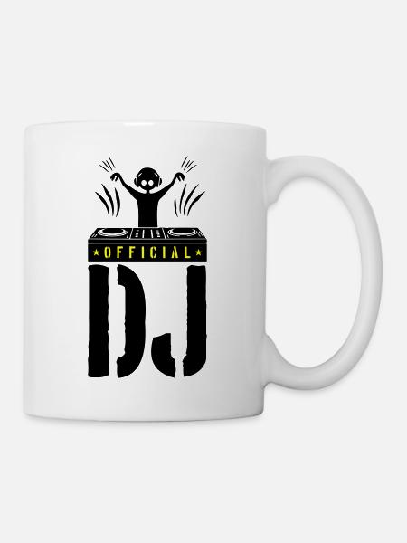 DJ Spruch Turntables - Tasse - Weiß