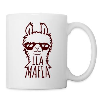 Lla Mafia Lama Disant Lunettes De Soleil Texte Citation Cool - Mug blanc - blanc - Droite