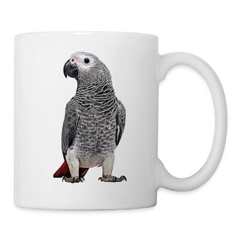 African grey parrot - Mug - white - Right