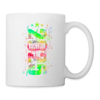 Bachelor 2025 bunt - Tasse - Weiß - Rechts