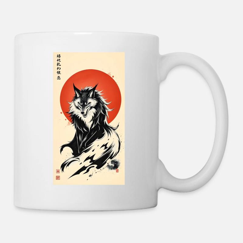 Night Wolf - Tasse - Weiß