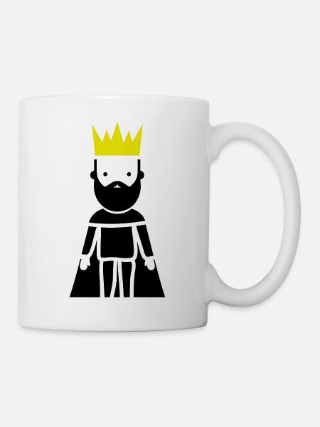 Majestät König - Tasse - Weiß