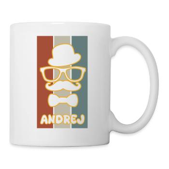 Andrej als Name - Tasse - Weiß - Rechts