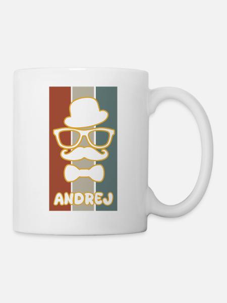 Andrej als Name - Tasse - Weiß