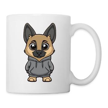 Schäferhund Hund Lustig - Tasse - Weiß - Rechts