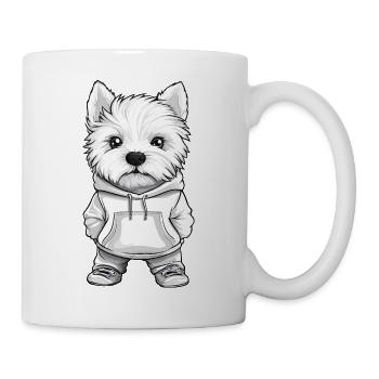 West Highland Terrier Dog Funny - Mug - white - Right