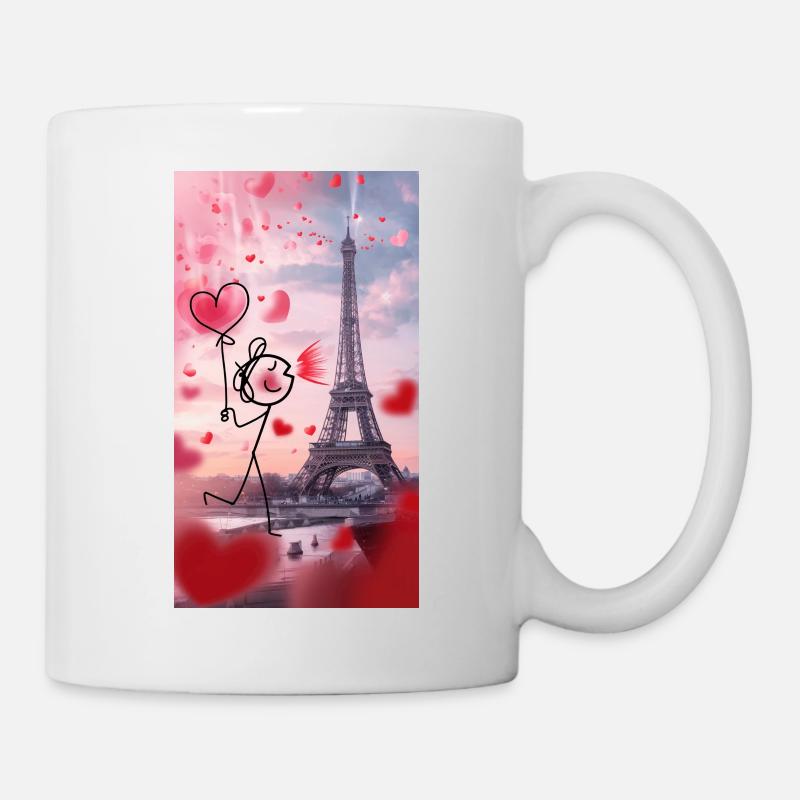 Stick love Paris - Mug - white