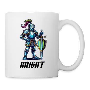 ritter comic - Tasse - Weiß - Rechts