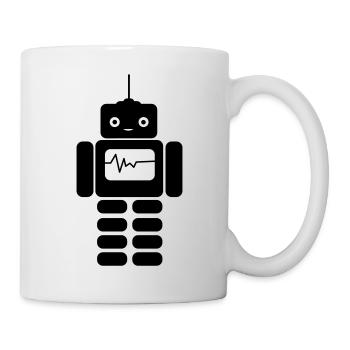roboter - Tasse - Weiß - Rechts