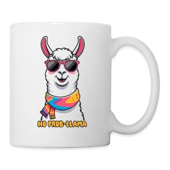 Funny Llama - No Prob-Llama Design - Mug - white - Right