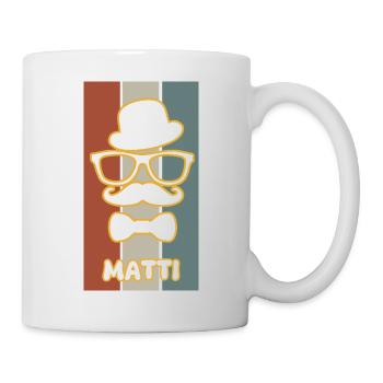 Matti comme nom - Mug blanc - blanc - Droite